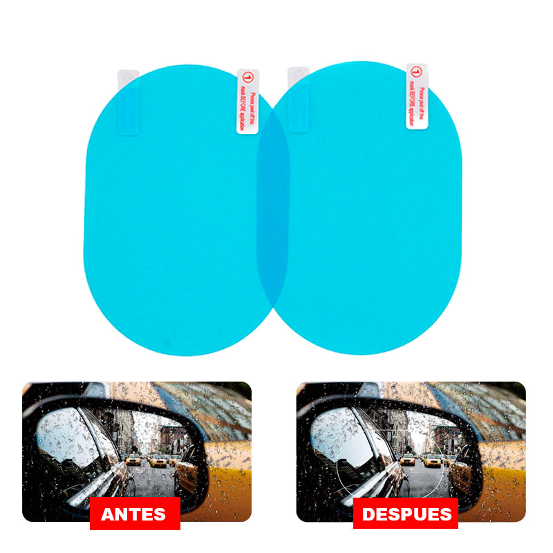 Pack 2 Láminas Antiempañantes Espejos Laterales Auto 💦