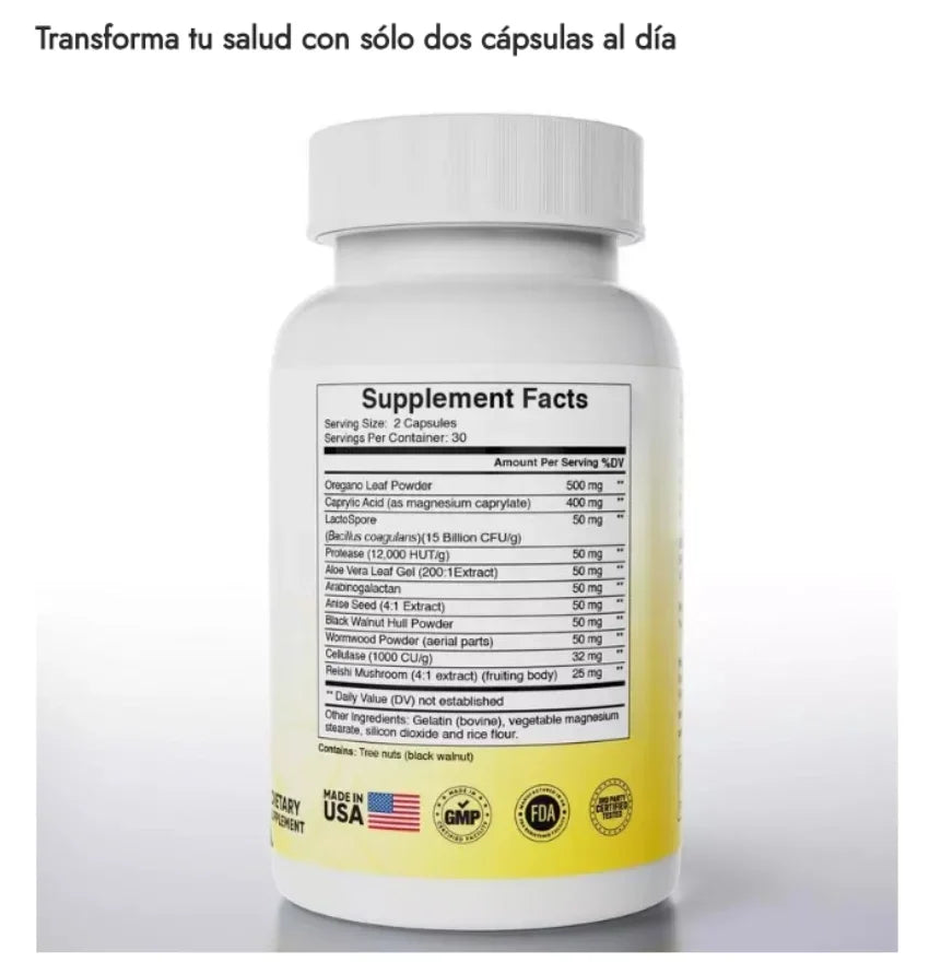 Pure peak™ Candida Cleanse (60 cápsulas )