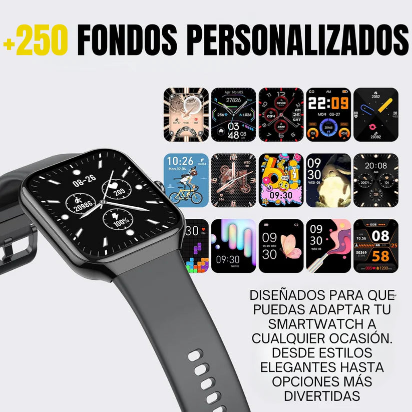SMARTWATCH T500 ULTRA MULTIFUNCIONAL AVANZADO