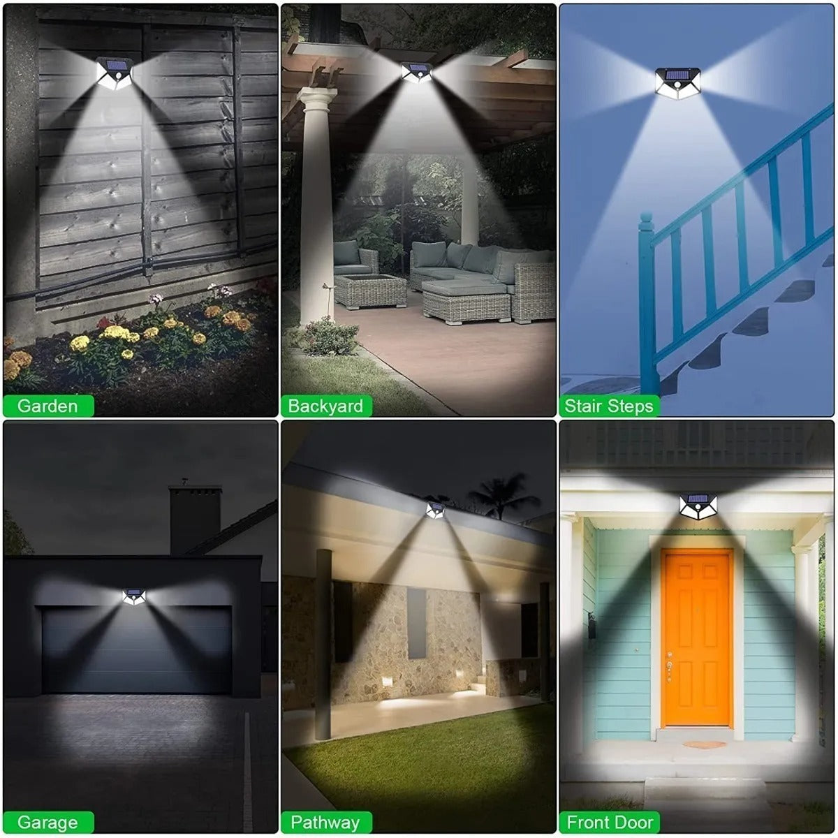 LAMPARA SOLAR LED CON SENSOR ⭐⭐⭐⭐⭐ (+99)