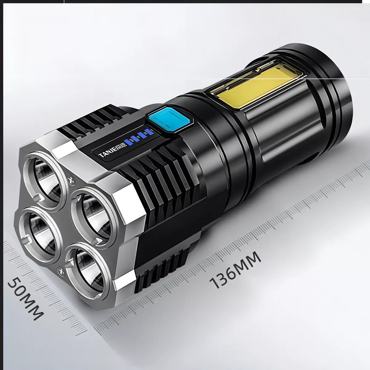 LÁSER PRO MAX™ Linterna Táctica de Emergencia 4 Focos