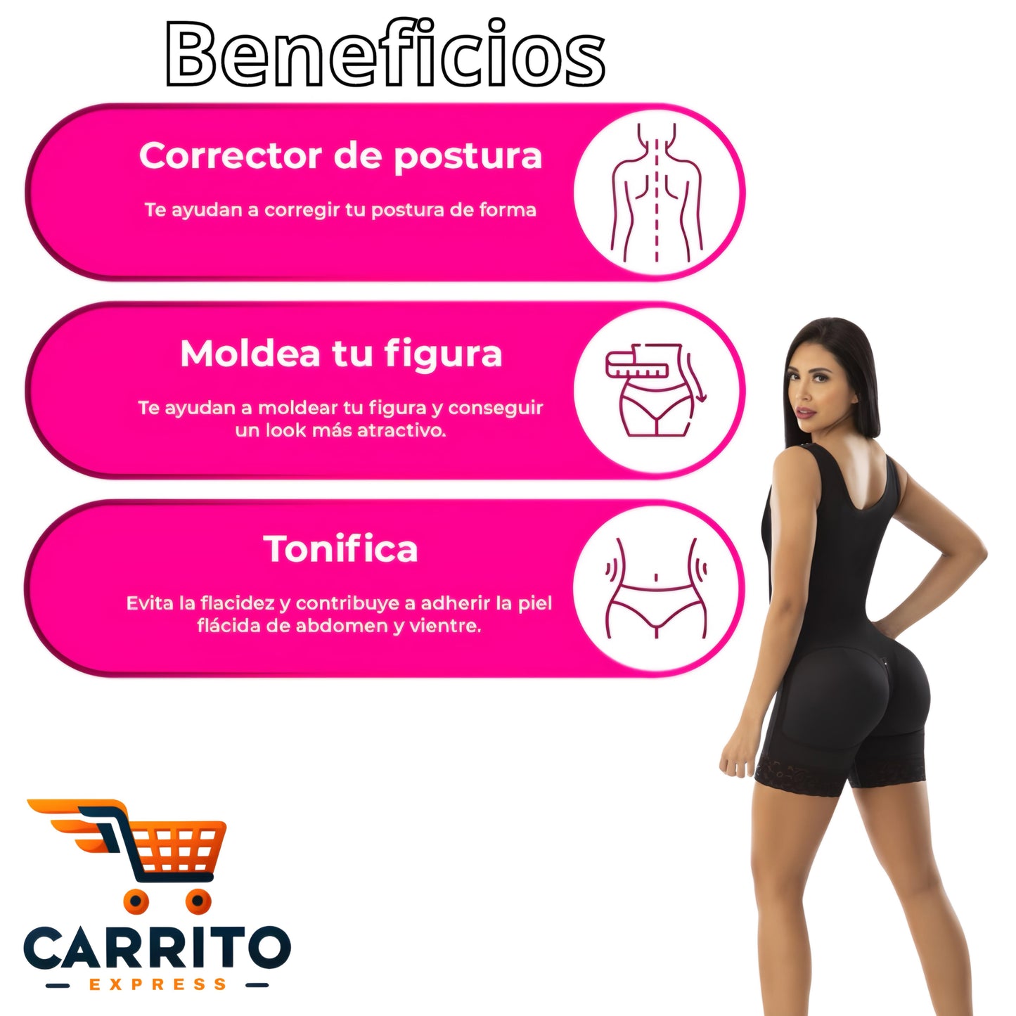 Body Lift ™ Faja Moldeadora Con Soporte