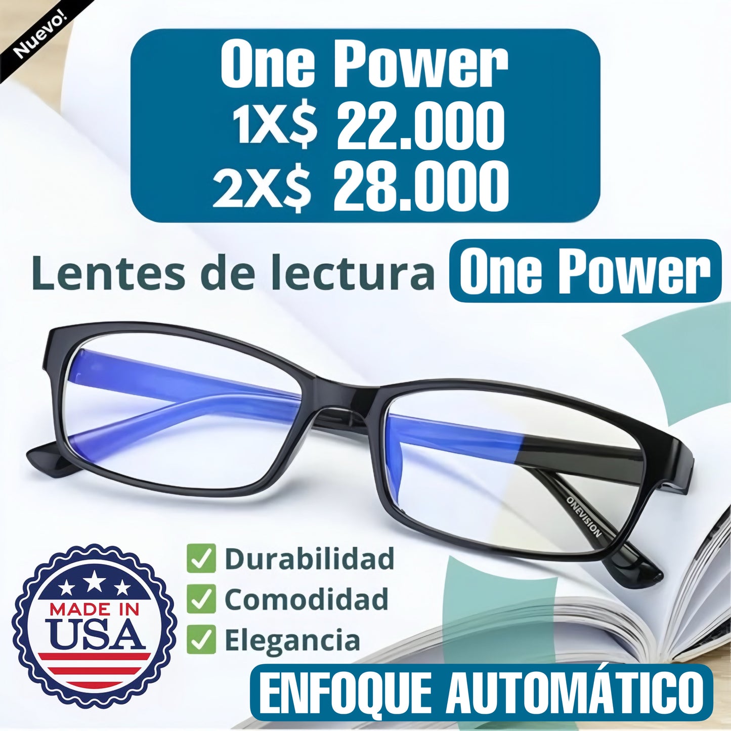 LENTES ONE POWER! ORIGINAL 🇺🇸