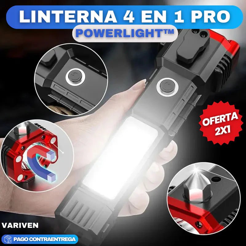 OFERTA 2X1 EN POWERLIGHT™ I LINTERNA 4 EN 1 PRO