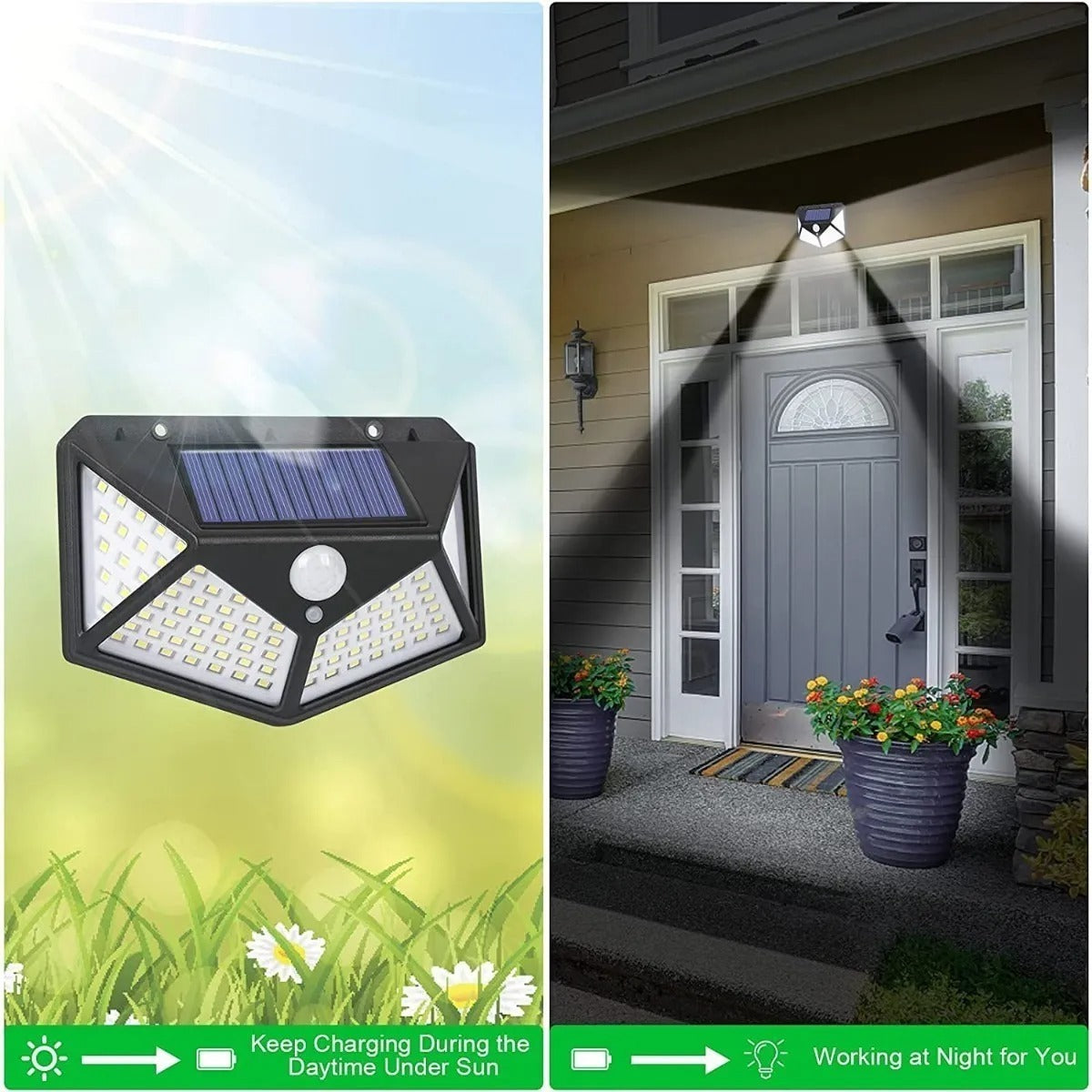 LAMPARA SOLAR LED CON SENSOR ⭐⭐⭐⭐⭐ (+99)