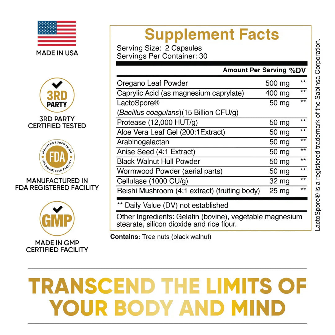 Pure peak™ Candida Cleanse (60 cápsulas )