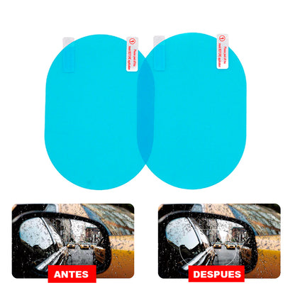 Pack 2 Láminas Antiempañantes Espejos Laterales Auto 💦
