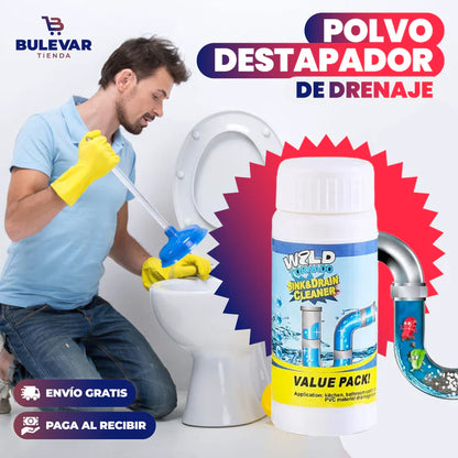 POLVO LIMPIADOR DE CAÑERÍAS - DESTAPA TUBERIAS