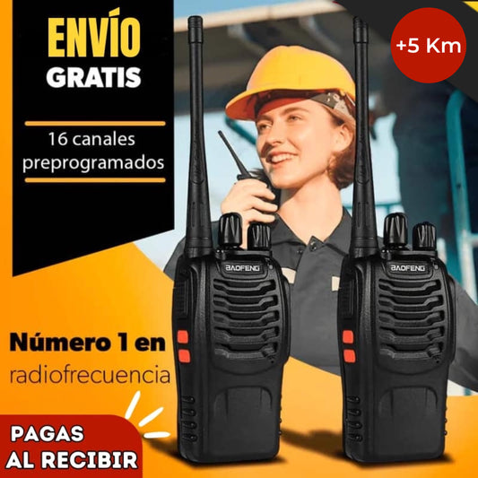 2 Radios WalkiePro™  Versión 2025 + Envio Gratis 🎁