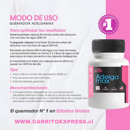 ADELGAMAX™  QUEMADOR DE GRASA 🔥