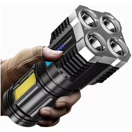 LÁSER PRO MAX™ Linterna Táctica de Emergencia 4 Focos