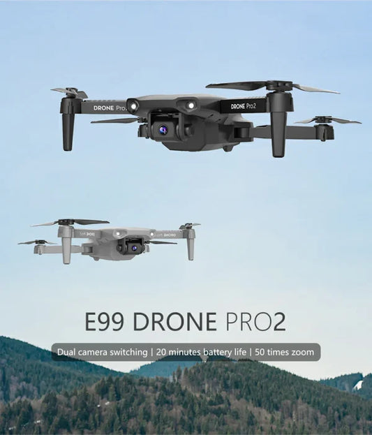 DRON E99 PRO2 CON DOBLE CÁMARA AJUSTABLE