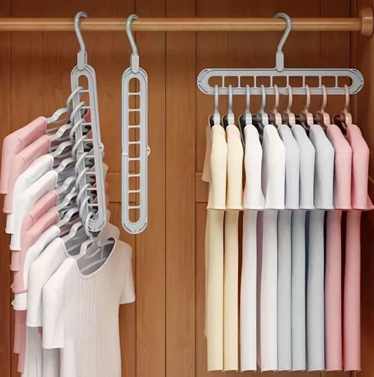 9 en 1 COLGADOR PACK ORGANIZDOR ROPA GANCHO