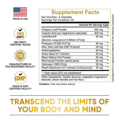 Pure peak™ Candida Cleanse (60 cápsulas )